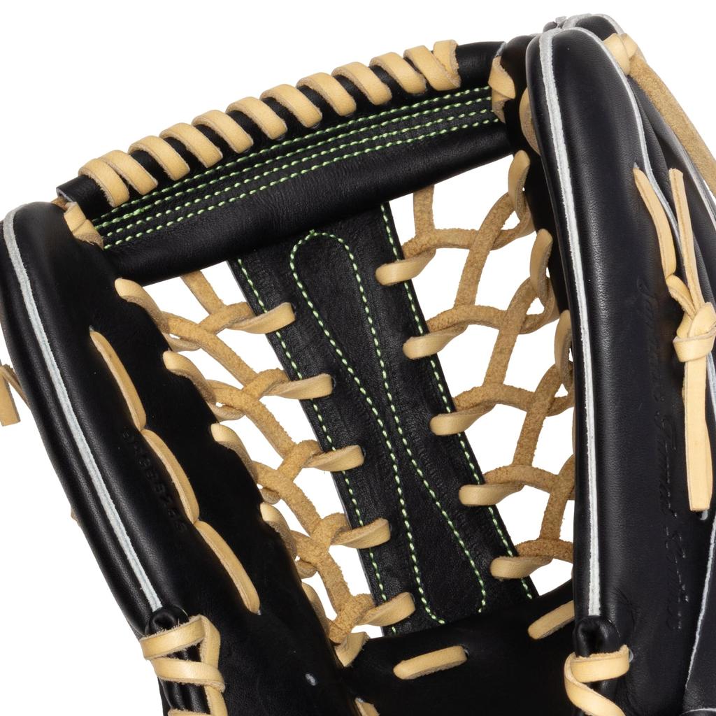 ZETT Pro Status SE Softball Black x Pastel Size 8 Glove, Outfielder's Glove, Right-Handed Throw, Brown, (BRGB825S)