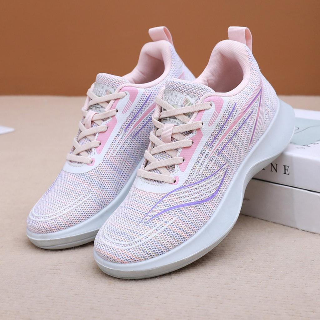 2025 New Fashion Casual Shoes Comfortable Women Breathable Antiskid Sneakers Men Mesh Flat Shoes