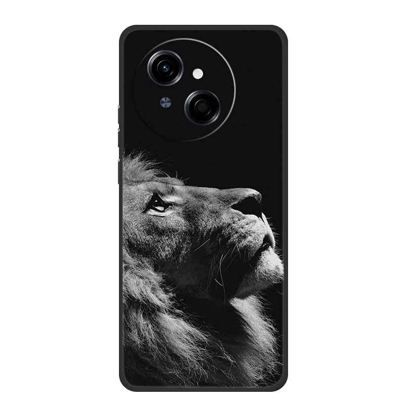 For Tecno Spark Go 1S Case KL4h Coque Popular Black Silicone Soft Back Cover Case For Tecno Spark Go 1 S Phone Case Cover 6.67"