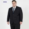 ROMON Men's Plus Size Business Casual Suit Set