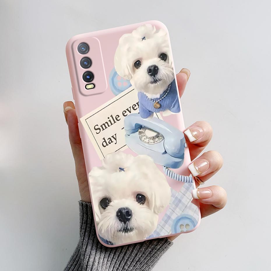 Soft Case For Vivo V2027 Cover Vivo Y11s Y12s Y12a Y20 Y20s Y20i Phone Cases Cute Rabbit Panda Pattern Silicon Capas For Y20 20S
