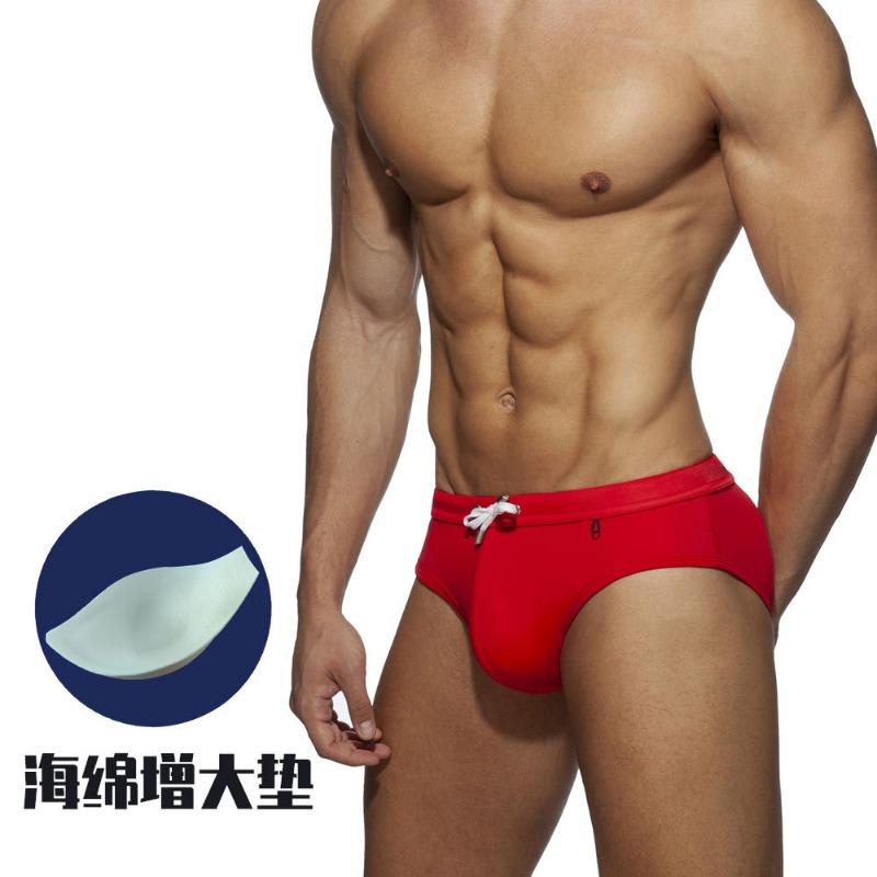 

UXH треугольный купальник U подчеркивает большие мужские плавки облегающие сочетание цветов простой тренд плавки M