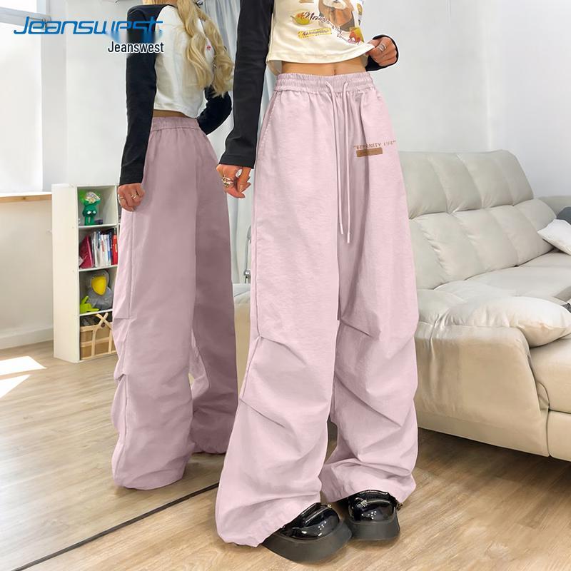 Jeanswest Loose Fit High Waist Casual Drawstring Trousers