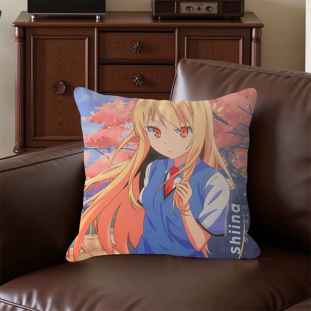 M-Mashiro Shiina Cushion Cover Pillow Cover Decor Pillowcase Printed Cushion Case For Couch