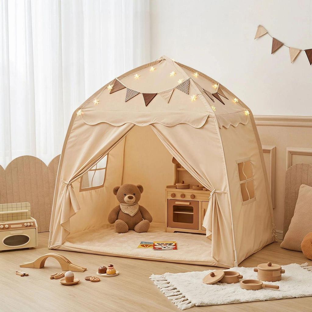 Kids' Indoor Tent Castle - Play House for Boys & Girls, Hotel Room Decor
