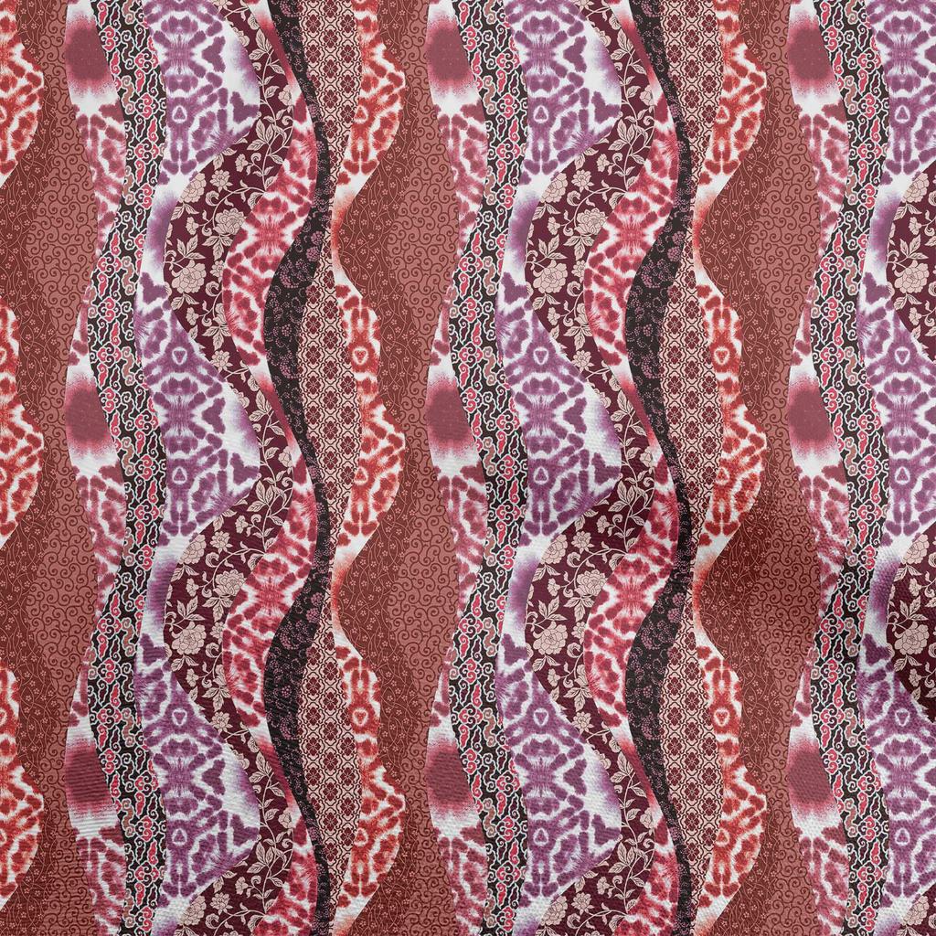 oneOone Cotton Flex Burgundy Fabric Floral Dress Material Fabric Print Fabric By The Yard 40 Inch