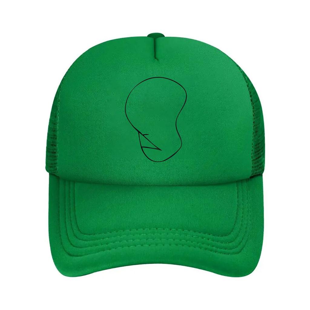 Minimalist Head Outline Fashion Mesh Baseball Cap Breathable Casual  Hats Outdoor For Unisexs And Womens