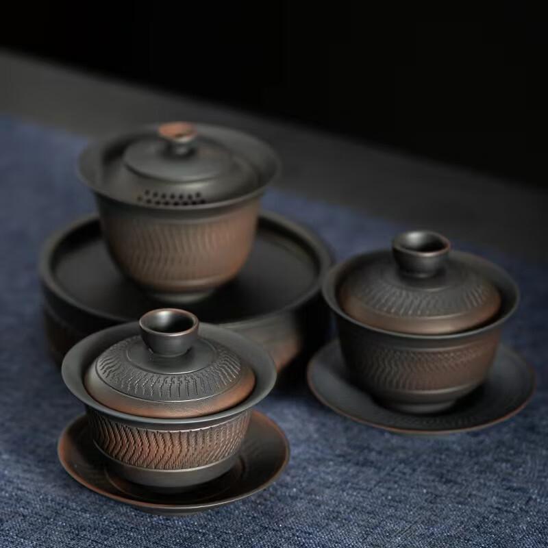 HaoKu High-End Purple Clay Gaiwan Teapot & Tea Set