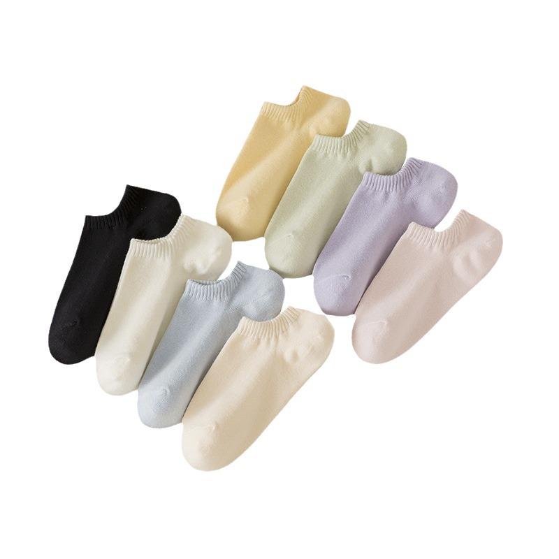 Colorful Women's Non-Slip Low-Cut No-Show Socks for Spring/Summer