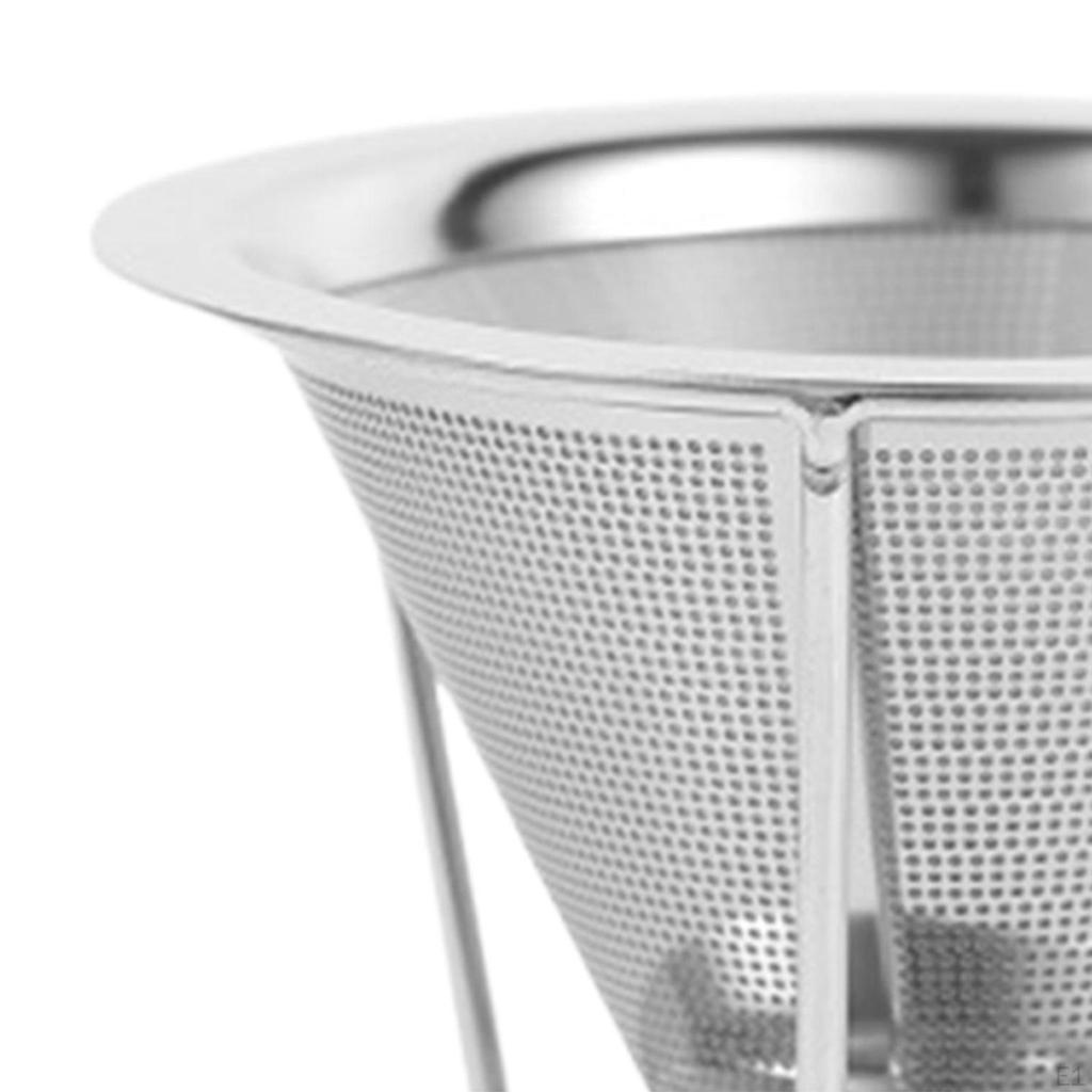 Uchwyt siatkowy na dripper do kawy Wielorazowy filtr do domu kawiarni wędrówek podróży