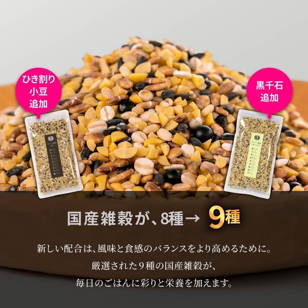 Kyushu Organic Made Japanese Domestic Protein Multigrain 9 Varieties Gluten-Free Rice 300g
