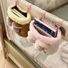 Dorm Room Storage Rilakkuma Hanging Bag Cute Korilakkuma Plush Organizer Soft Kawaii Caddy For Desk Cosmetics Storage Girl