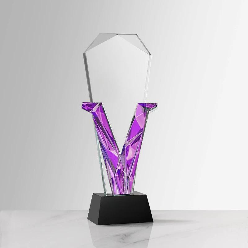 

Customized Creative Crystal Trophy Enterprise Award Excellent Employee Company Annual Meeting Team Souvenir Home Decoration, 1Pc 27CM