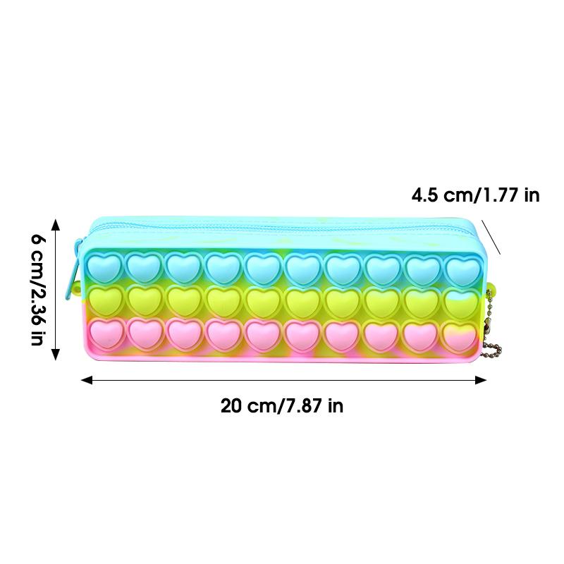 Federmäppchen FDA-konform Silikon Dekompression Große Kapazität Wasserdicht Schreibwaren Kosmetik Reise Aufbewahrungstasche Organizer