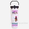 30Oz Anime K-Pop Large Capacity Portable Car Cup Stainless Steel Thermos Cup with Straw Handle Travel Sports Water Bottle Vacuum Flask