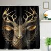 Pink Flowers Birds Shower Curtain Polyester Fabric Animals Plant Theme Bathroom Decor Set with 12 Hooks Bathroom Bath Decoration