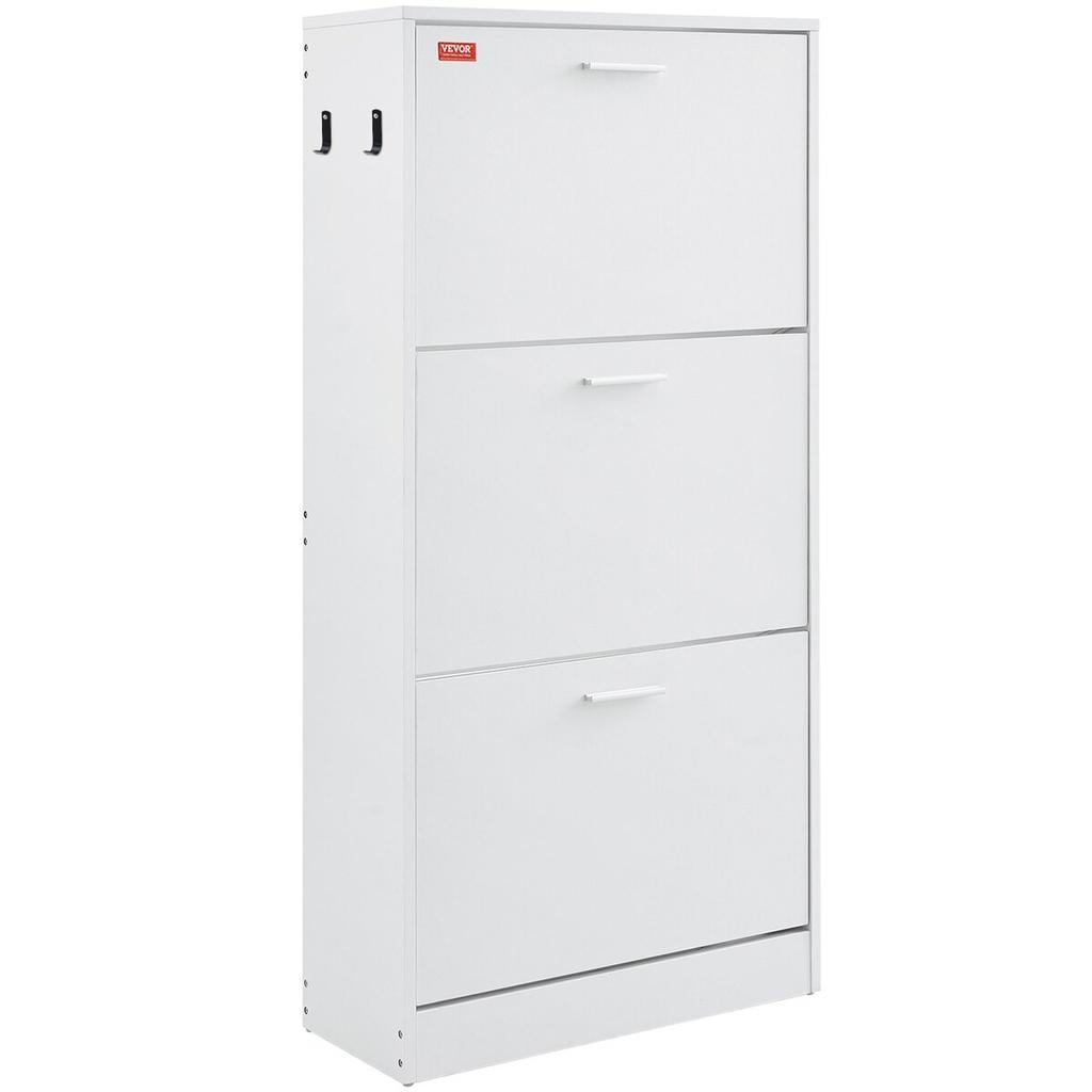 Shoe Cabinet with 3 Flip Drawers Shoe Storage Cabinet for Entryway