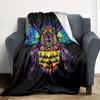 1pc Bee Stained Blanket, Lightweight Flannel Throw Blanket for Sofa, Bed, Travel, Camping, Living Room, Office, Couch, Chair, and Bed