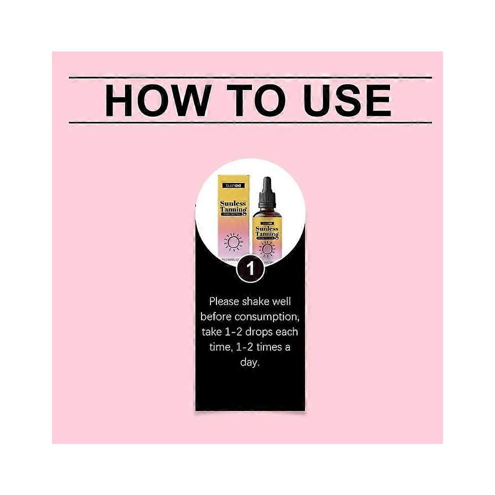 60ml Sunless Tanning Drops To Drink, Drinkable Sunless Tanning Drops, Oral Drink