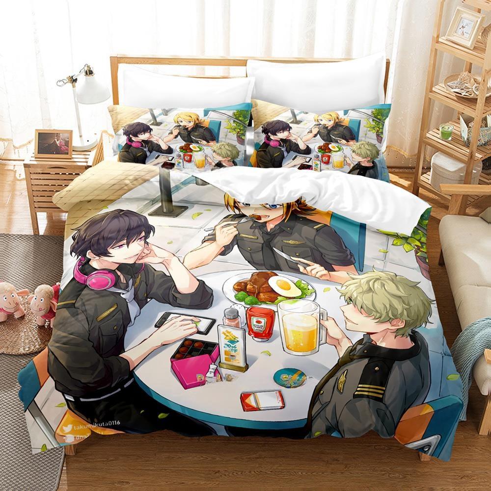 3D Cartoons Game HELIOS Rising Heroes Bedding Set Single Twin Full Queen King Size Duvet Cover for Adult Kid Bedroom