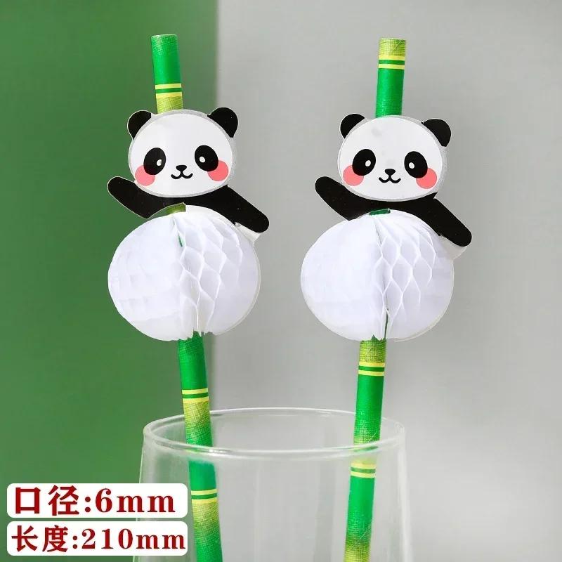 50PCS Disposable Biodegradable Paper Straws Food Grade Festival Decoration Party Desserts Juice Beverages Creative Styling Straw