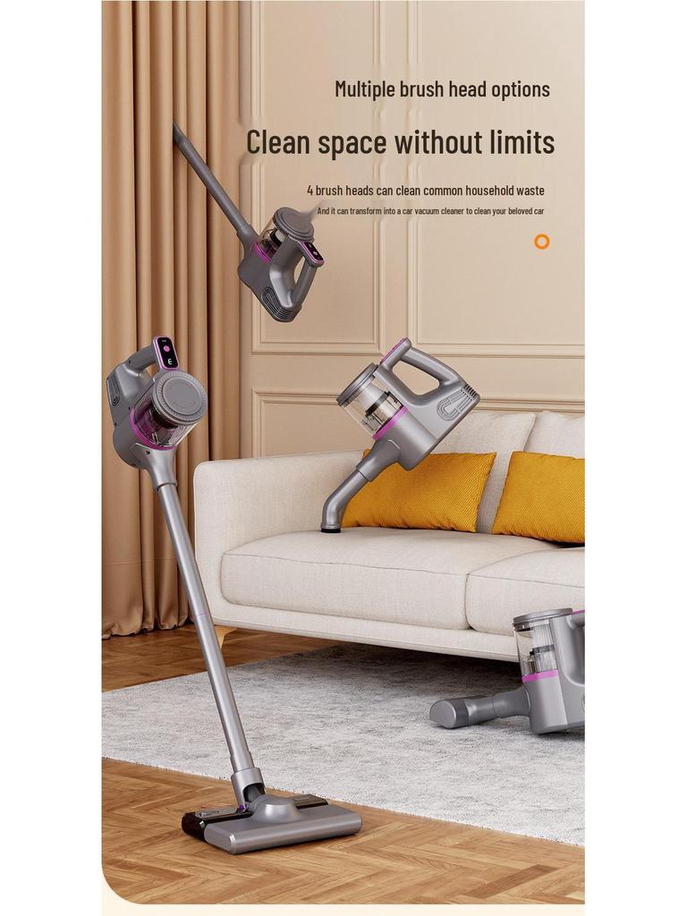 Wireless Handheld Vacuum Cleaner - Powerful Suction for Carpets & Desktops