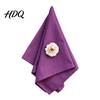 Soft Fabric Napkins Rustic Cloth Napkin 16 Inch Solid Color Linen Machine Kitchen Washable Farmhouse Style Napkin for Wedding Bridal Shower