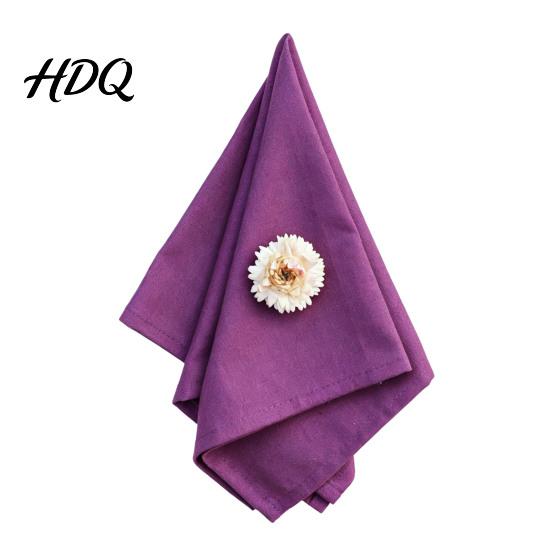 Soft Fabric Napkins Rustic Cloth Napkin 16 Inch Solid Color Linen Machine Kitchen Washable Farmhouse Style Napkin for Wedding Bridal Shower