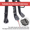 Motorcycle Bike Kickstand Extender Foot Side Stand Extension Foot Pad Support Enlarger Scooter Moped Foot Pad Aluminum Alloy