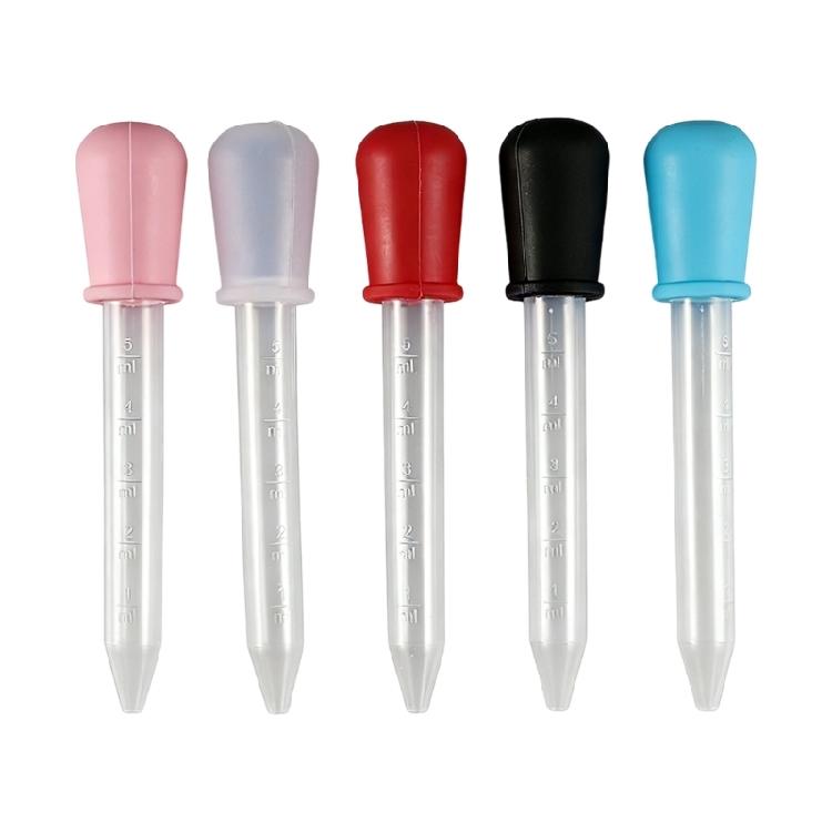 

5Pcs 5ML Silicone Graduated Pipettes With Rubber Suction Top Liquid Droppers For Oil Liquid Handling In Science Labs 1