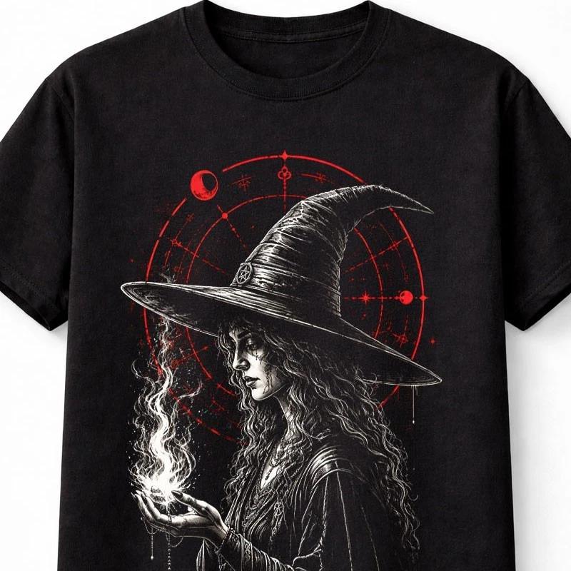 Witchcraft Dark Witch Occult Magic Gothic Horror Unisex TShirt S