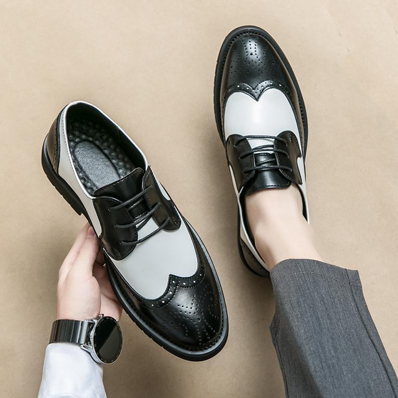 Men's Formal Leather Brogue Tassel Loafers: Casual Slip-On Wedding Shoes