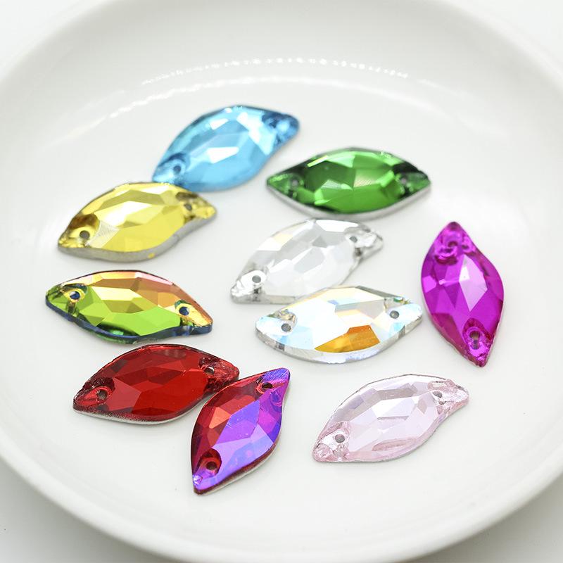 28-Piece Set: 10x20 Flat Bottom Hand-Sewn Crystal Mermaid Dress Drills for DIY Wedding & Evening Dress Decoration