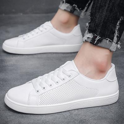 New Spring Breathable White Shoes Men's Shoes Korean Casual Leather Shoes Men's Board Shoes Versatile Trendy Shoes