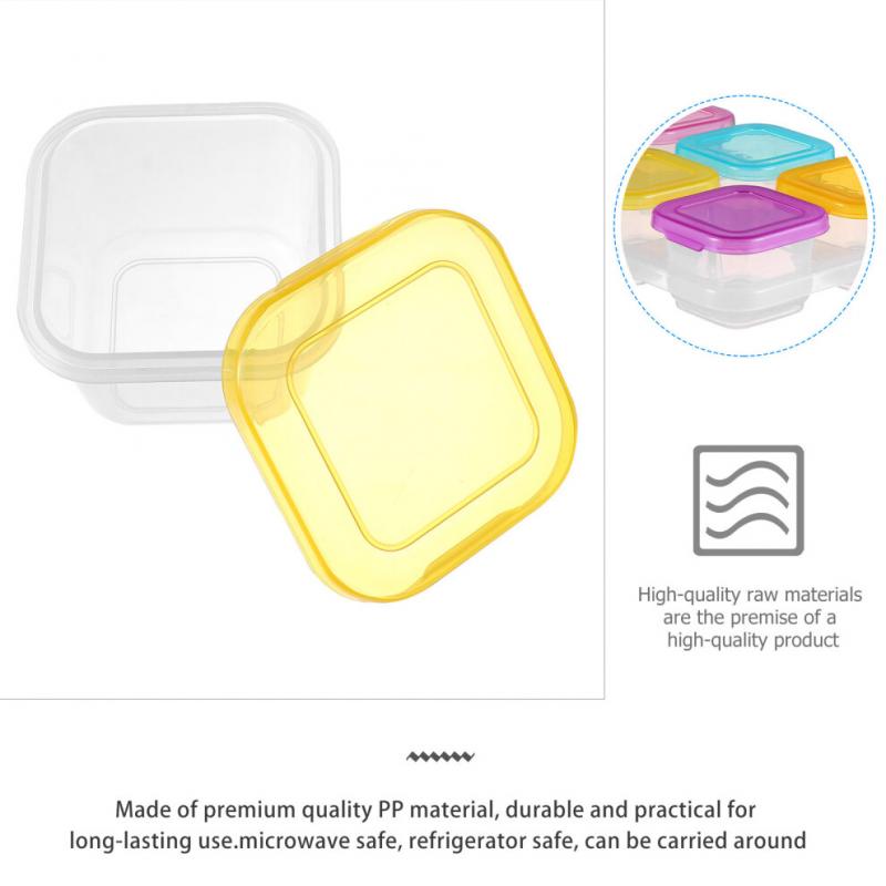 6pcs Small Food Containers Food Storage Jars For Travel
