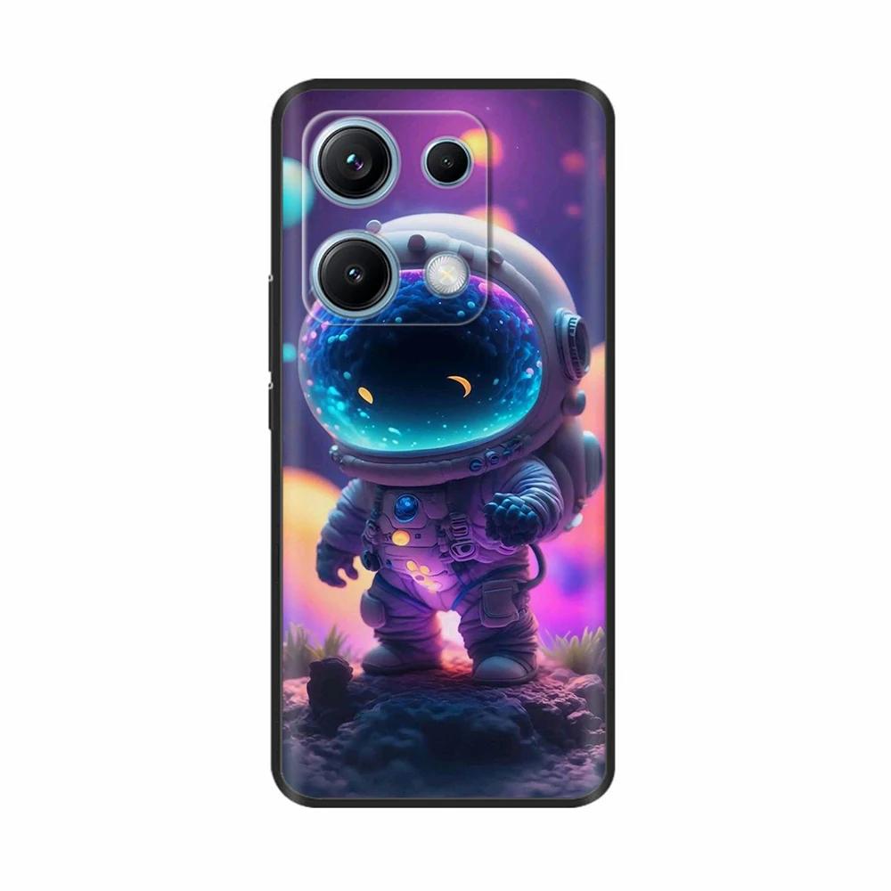 Xiaomi Redmi Note 14s Kılıfı Note14s Çiçekli Telefon Kılıfı Yumuşak İnce TPU Silikon Hafif Kapak Xiaomi Redmi Note 14s İçin
