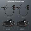 Hydraulic Brake Set Mountain Bike Hydraulic Disc Brakes, Bicycle Disc Brake Set Front 800mm Rear 1400mm MTB Hydraulic Brake Set