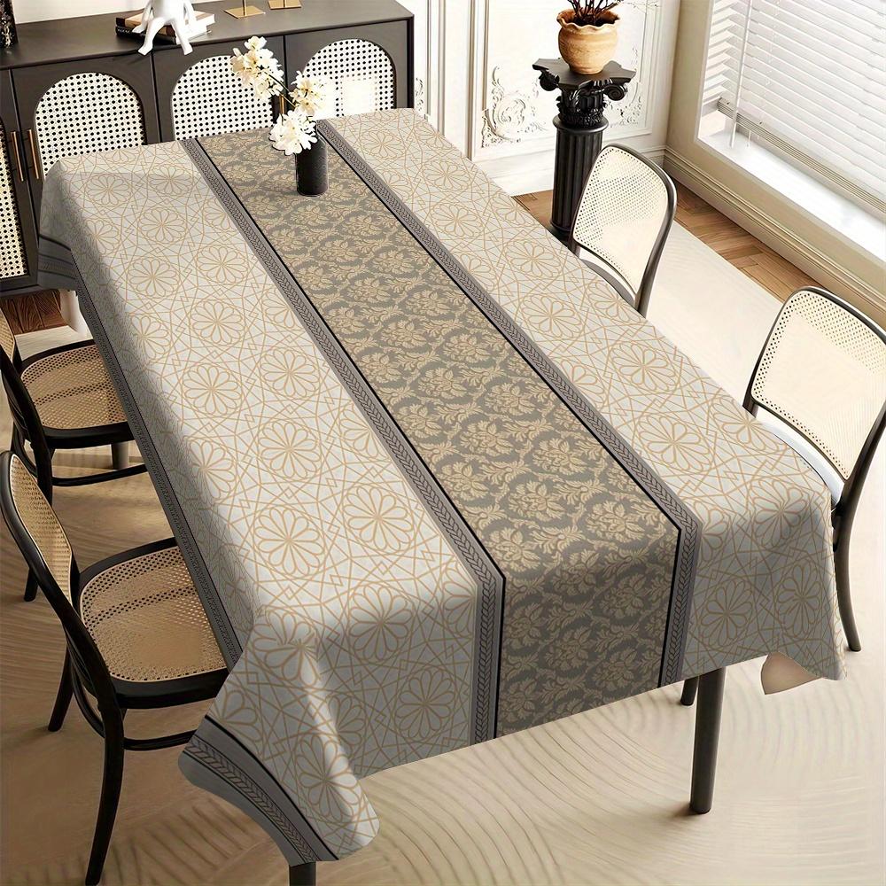 VIKAMA Light Luxury Geometric Splicing Tablecloth Home Restaurant Cafe Deck Internet Celebrity Nordic Style