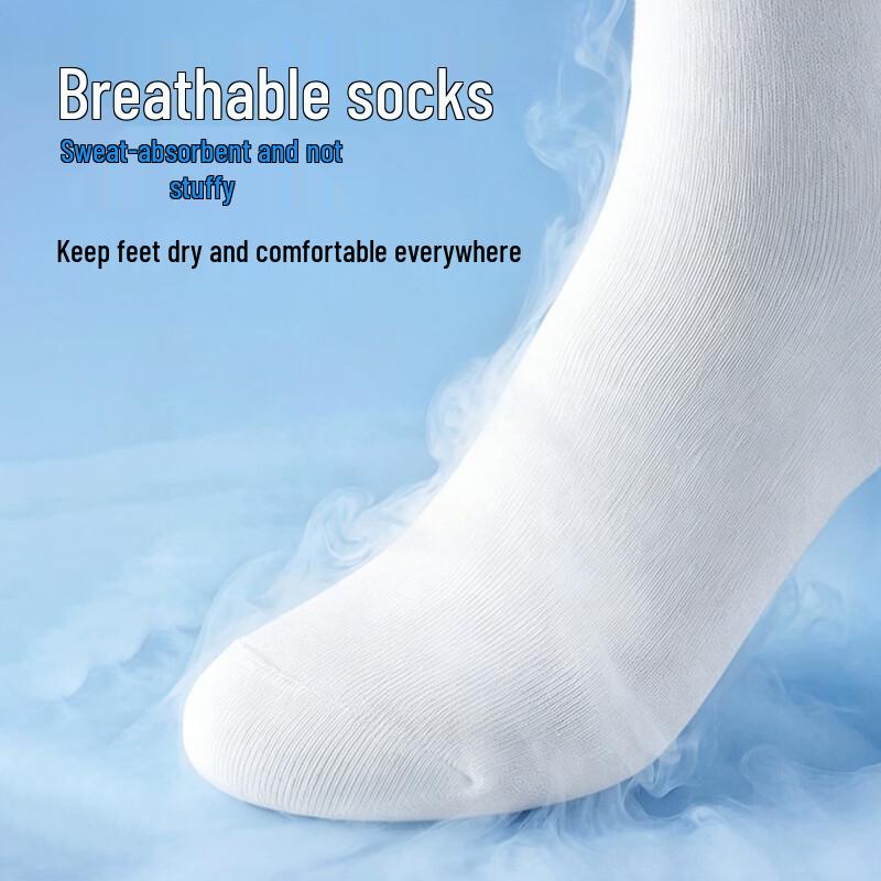Qihaiqiu Unisex Disposable Crew Socks