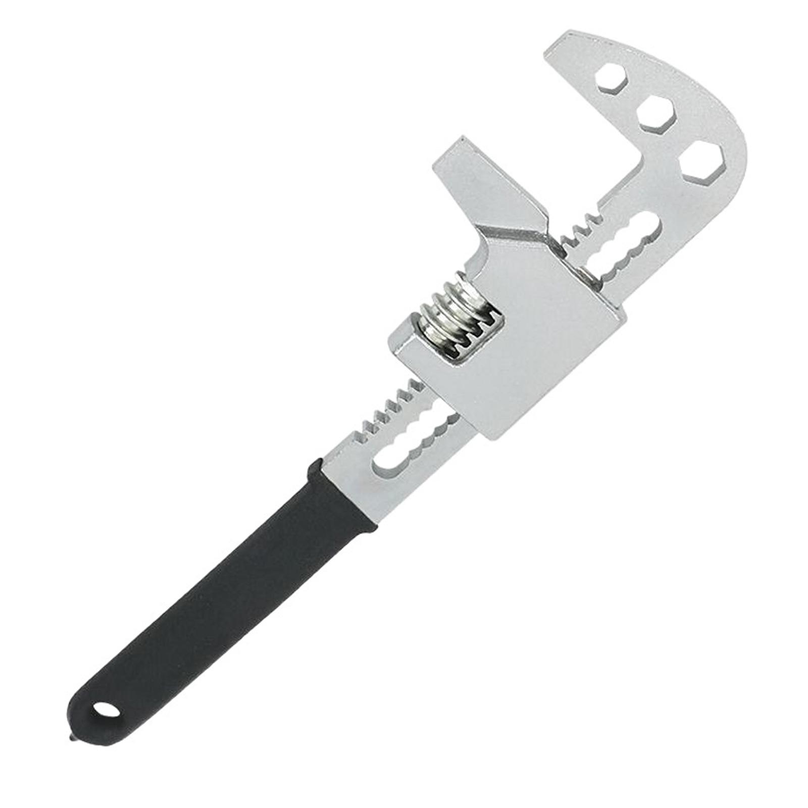F Type Large Opening Manual Spanner Wrench Adjustable Hand Wrench Multifunction Spanner Plumbing Wrench 10 inches