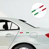 2x Italijos tricolor vėliavos epoksidinis dekoratyvinis lipdukas 3D motociklo lipdukai trimate raižyta lipni jėga Automobilio lipdukai