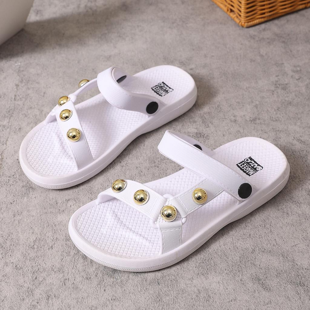 New Style Women's Shoes - Thick-soled High-heeled Flip-flops, Anti-slip Beach Shoes