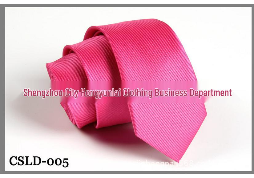 Men's Formal Business Casual Ribbed Black Red Tie - Polyester Silk Solid Color Accessory