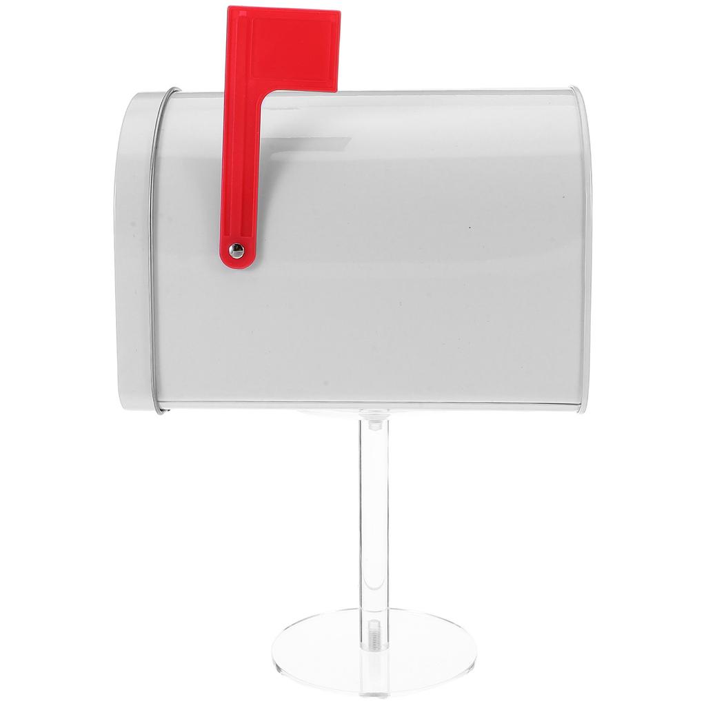 Waterproof Iron Mini Mailbox Sturdy Outdoor Post Box for Home Office Lawn Micro Landscape Tiny House Decor Suggestion Donation