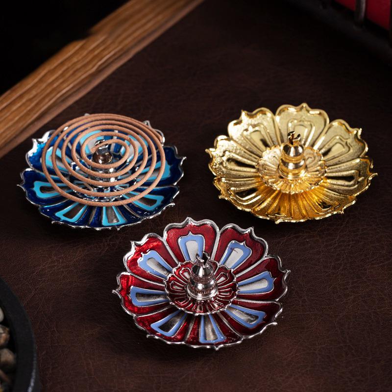 Kodo Multi-Hole Gourd & Water Drop Incense Holders: Turtle, Zen Lotus, Dragon Soaring Designs