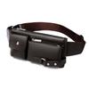 Fashion Quality Leather Multifunction Casual Pad Cross-body Bag Slim Satchel Messenger Bag Messenger Pack Chest Waist Bag For