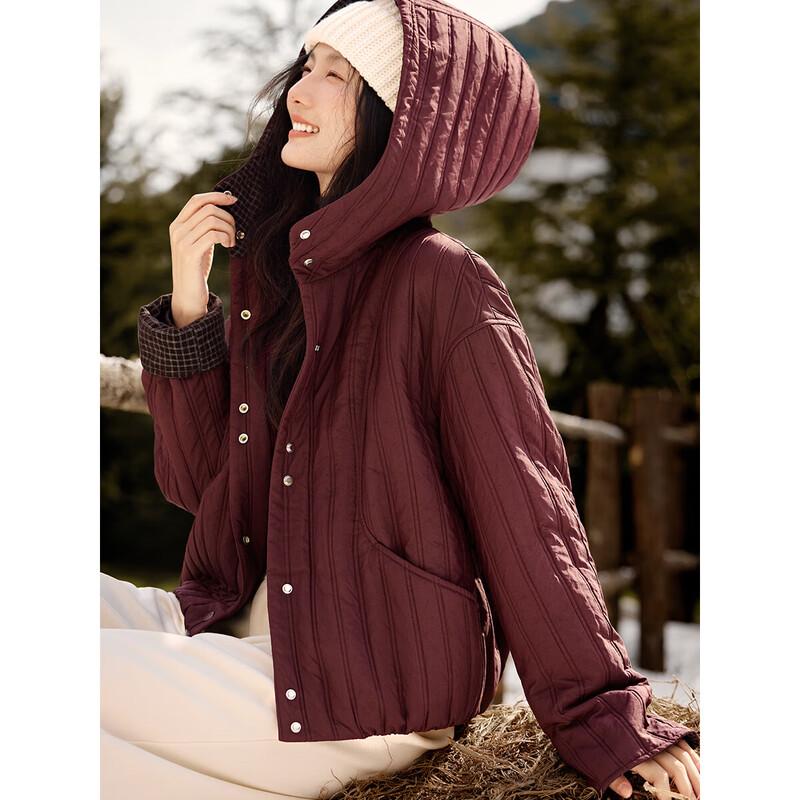 XWI Women's Lightweight Hooded Padded Winter Jacket