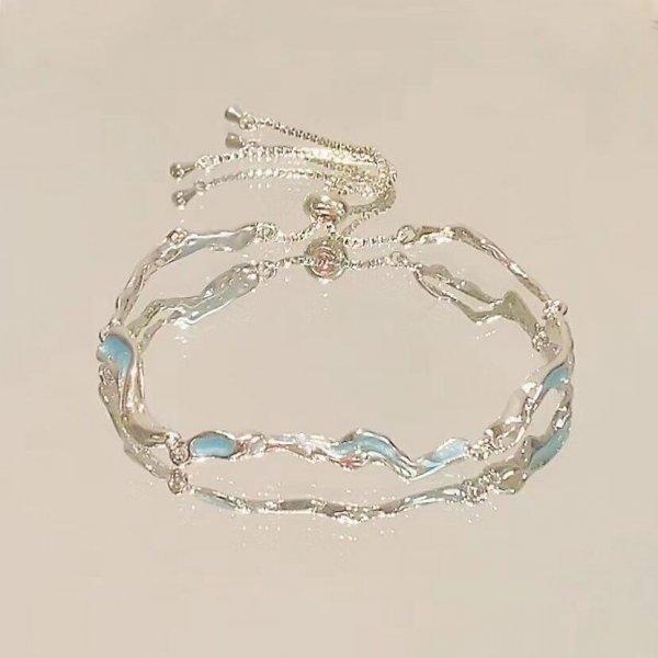 

Korean Romantic Moon Pearl Bracelet For Women Ladies Elegant Exquisite Star Heart Link Chain Bracelets Christmas Charm Zircon