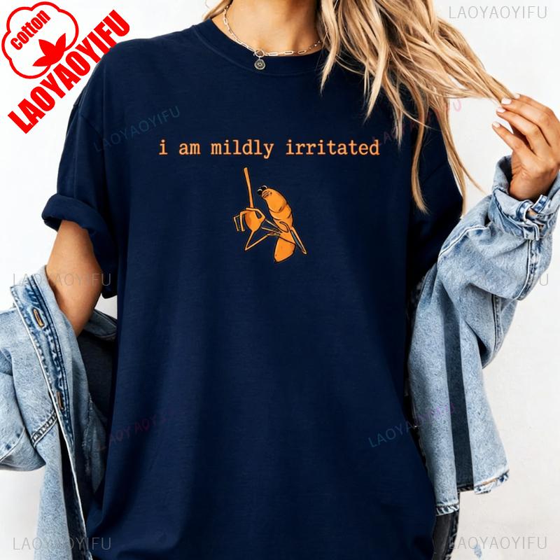 

I AM Mildly Irritated Marcus The Worm Meme Brain Rot Robert Help The Ugly Printed Tshirt Tops Fashion Casual Style Shortsleev 4XL
