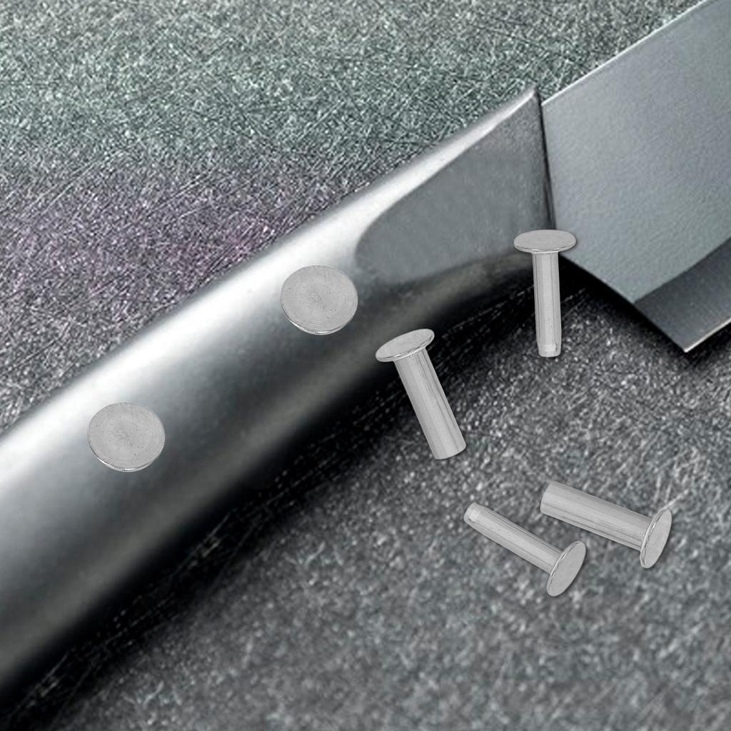 7 párů odolných nýtů na rukojeti nože pro DIY výrobu příborů Nerezové upevňovací prvky rukojeti nože pro kuchyňské šéfkuchařské nože
